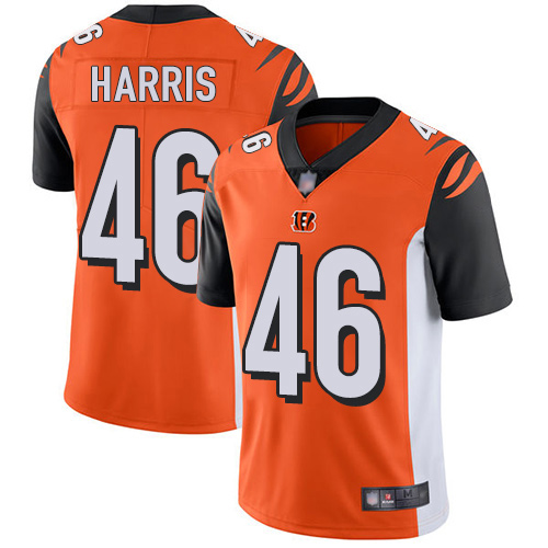 Cincinnati Bengals Limited Orange Men Clark Harris Alternate Jersey NFL Footballl 46 Vapor Untouchable